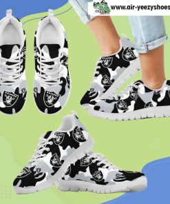 Oakland Raiders Cotton Camouflage Fabric Military Solider Style Breathable Running Sneaker