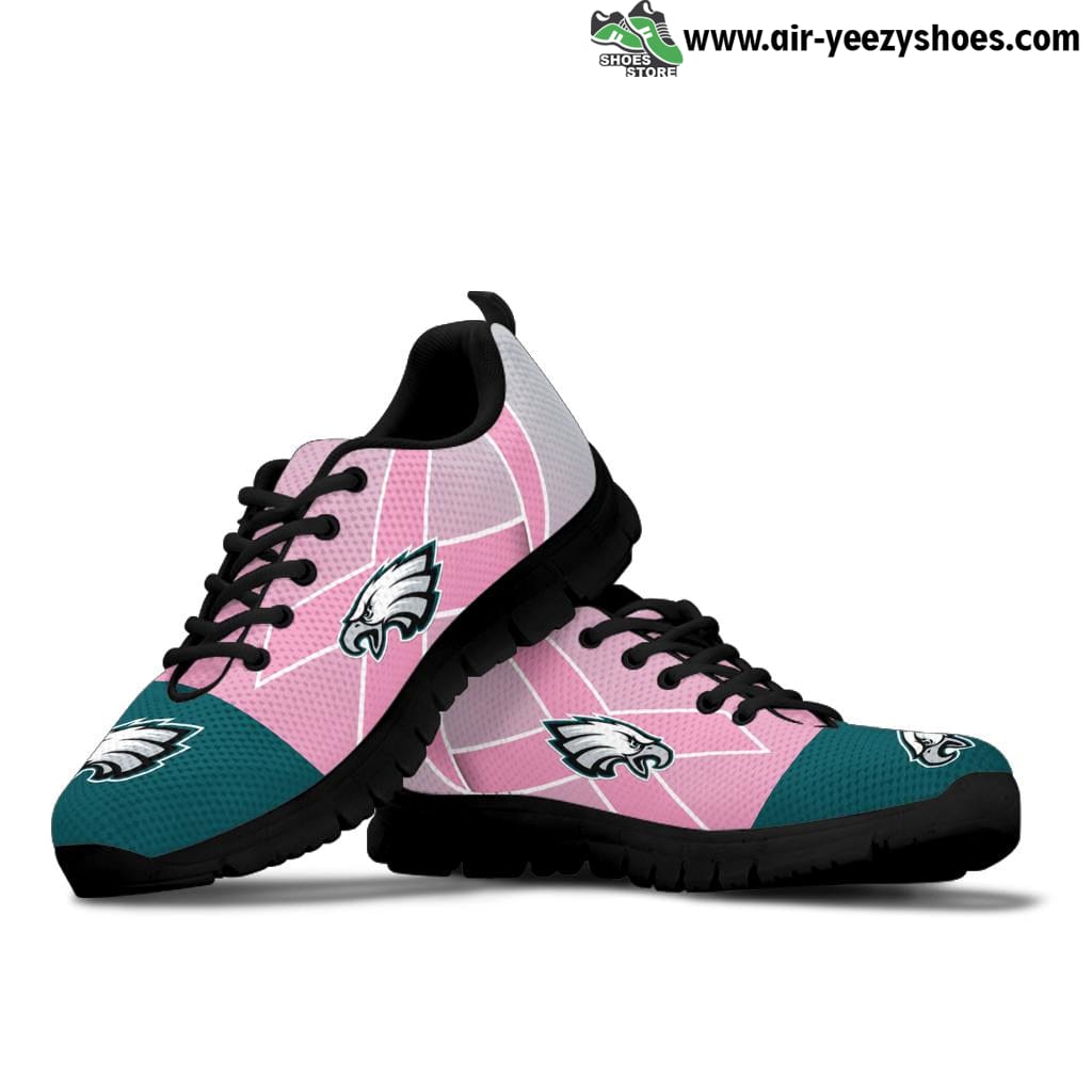 Philadelphia Eagles Cancer Pink Ribbon Gift Breathable Running Sneaker