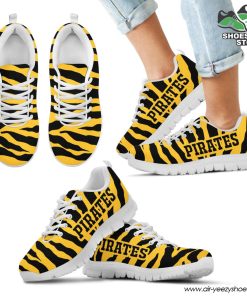 Pittsburgh Pirates Breathable Running Shoes Tiger Skin Stripes Pattern Printed