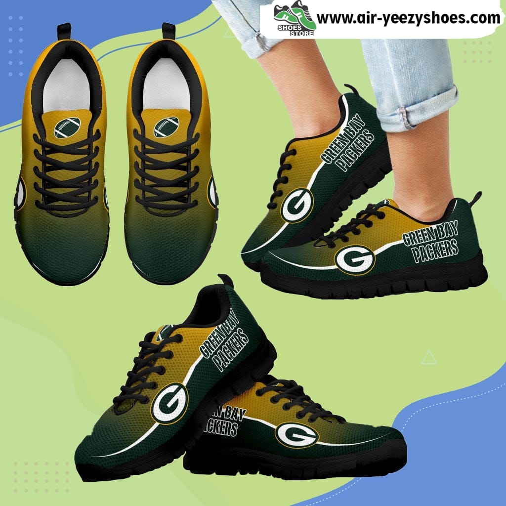 Shop Green Bay Packers Passion Breathable Running Sneaker