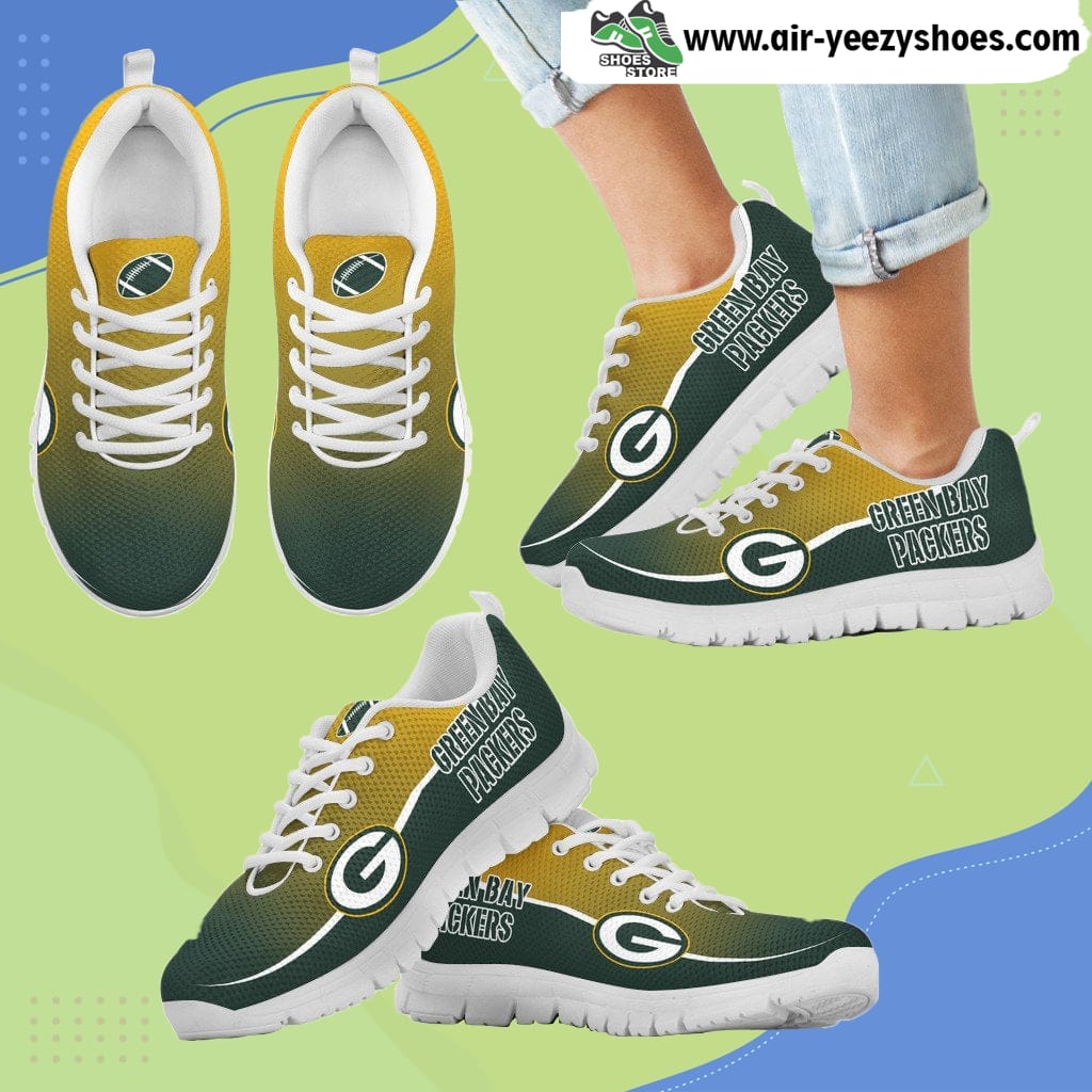 Shop Green Bay Packers Passion Breathable Running Sneaker