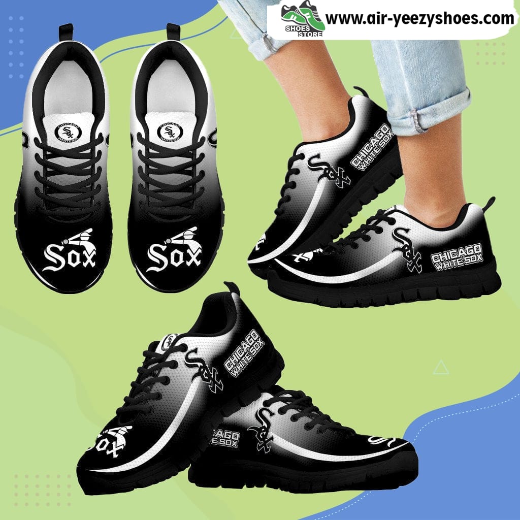 Shop Mystery Straight Line Up Chicago White Sox Breathable Running Sneaker