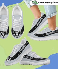 Single Line Logo Oakland Raiders Breathable Running Sneaker