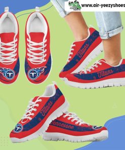 Single Line Logo Tennessee Titans Breathable Running Sneaker