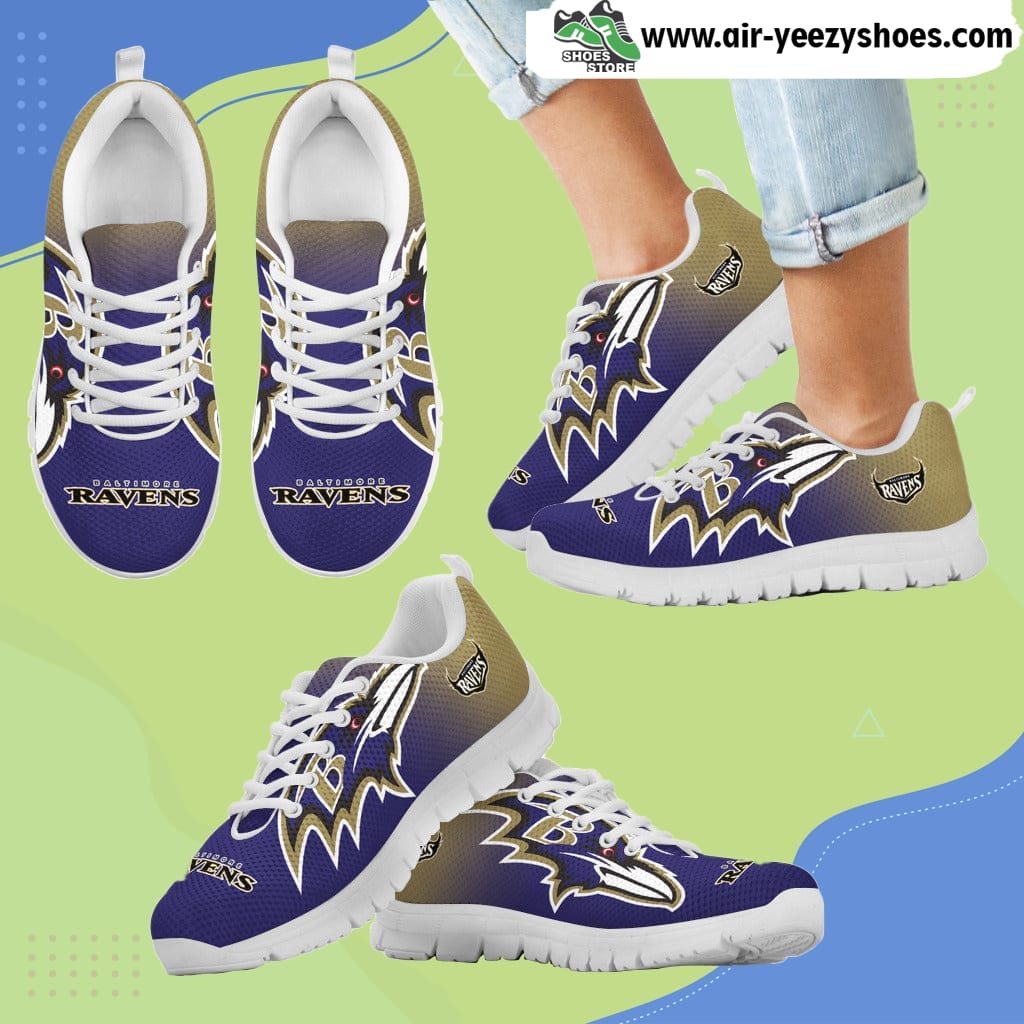Special Unofficial Baltimore Ravens Breathable Running Sneaker