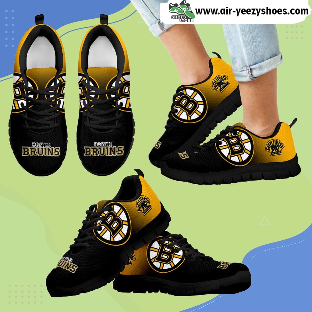Special Unofficial Boston Bruins Breathable Running Sneaker