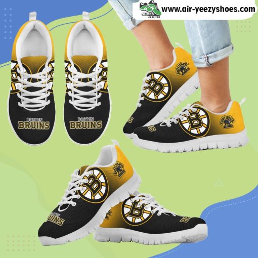 Special Unofficial Boston Bruins Breathable Running Sneaker