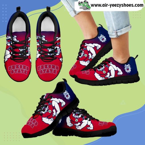 Special Unofficial Fresno State Bulldogs Breathable Running Sneaker