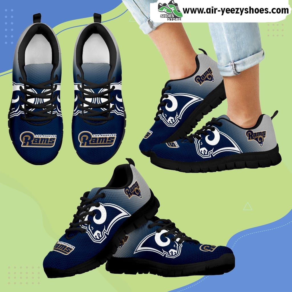 Special Unofficial Los Angeles Rams Breathable Running Sneaker