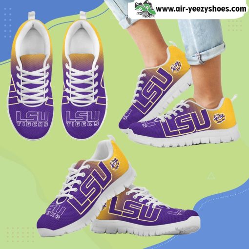 Special Unofficial LSU Tigers Breathable Running Sneaker