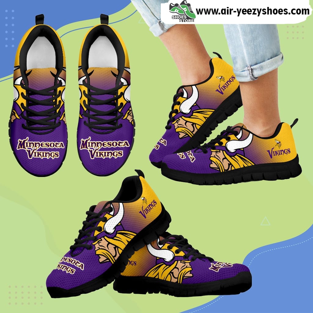 Special Unofficial Minnesota Vikings Breathable Running Sneaker