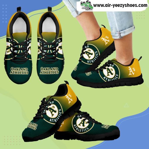 Special Unofficial Oakland Athletics Breathable Running Sneaker