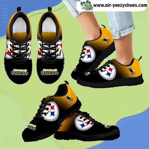 Special Unofficial Pittsburgh Steelers Breathable Running Sneaker