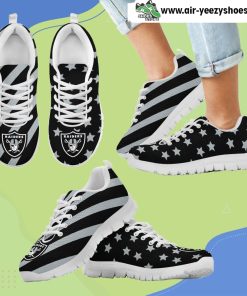 Splendid Star Mix Edge Fabulous Oakland Raiders Breathable Running Sneaker
