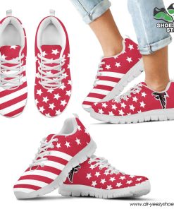 Star America Flag Atlanta Falcons Breathable Running Shoes