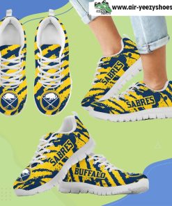 Stripes Pattern Print Buffalo Sabres Breathable Running Shoes