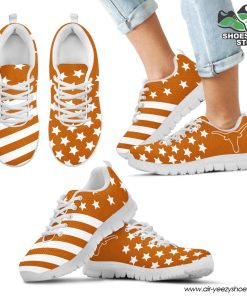 Texas Longhorns America Flag Pattern Casual Breathable Running Shoes