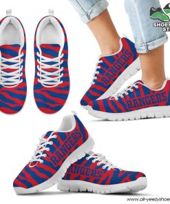 Texas Rangers Breathable Running Shoes Tiger Skin Stripes Pattern Printed
