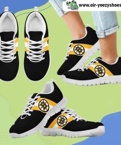 Three Colors Vertical Boston Bruins Breathable Running Sneaker