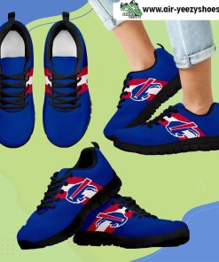 Three Colors Vertical Buffalo Bills Breathable Running Sneaker