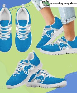 Three Colors Vertical Detroit Lions Breathable Running Sneaker