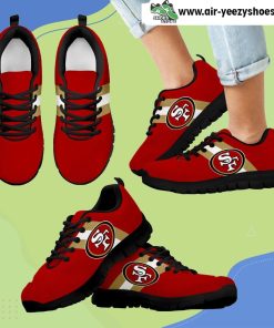 Three Colors Vertical San Francisco 49ers Breathable Running Sneaker