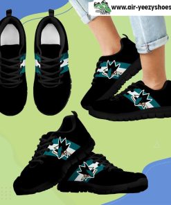Three Colors Vertical San Jose Sharks Breathable Running Sneaker