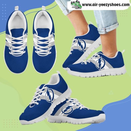 Three Colors Vertical Tampa Bay Lightning Breathable Running Sneaker