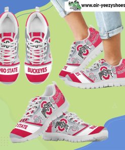 Three Impressing Point Of Logo Ohio State Buckeyes Breathable Running Sneaker
