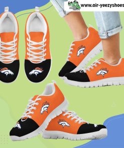 Two Colors Aparted Denver Broncos Breathable Running Sneaker