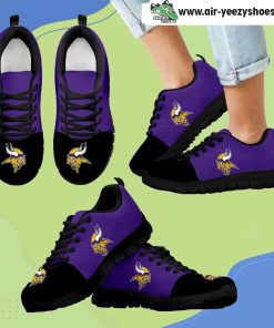 Two Colors Aparted Minnesota Vikings Breathable Running Sneaker