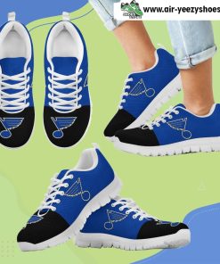 Two Colors Aparted St. Louis Blues Breathable Running Sneaker