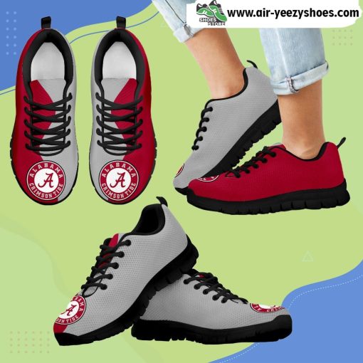 Two Colors Trending Lovely Alabama Crimson Tide Breathable Running Sneaker
