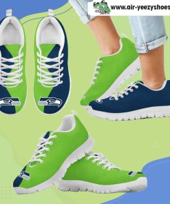 Two Colors Trending Lovely Seattle Seahawks Breathable Running Sneaker