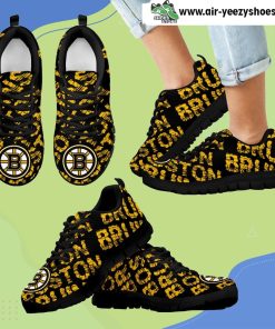 Vintage Logo Beautiful Boston Bruins Breathable Running Shoes