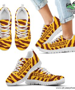 Washington Redskins Breathable Running Shoes Tiger Skin Stripes Pattern Printed