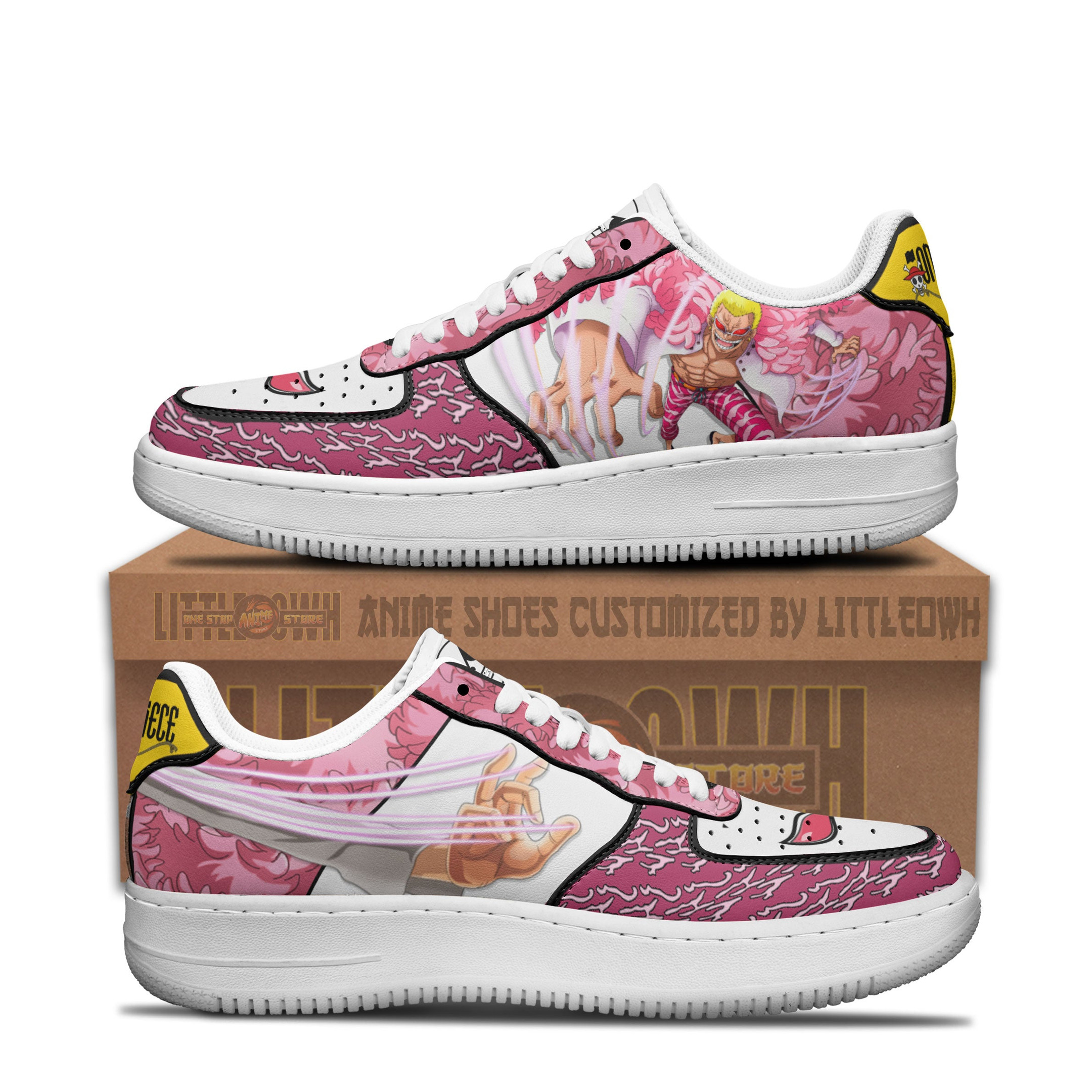 Donquixote Doflamingo Anime Air Force 1 Sneaker, Custom 1Piece Anime Shoes