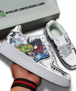 Giyu Tomioka Anime Air Force 1 Sneaker, Custom Demon Slayer Anime Shoes Kimetsu No Yaiba