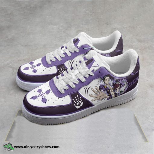 HxH Chrollo Lucilfer Anime Air Force 1 Sneaker, Custom Hunter x Hunter Anime Shoes