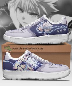HxH Killua Zoldyck Anime Air Force 1 Sneaker, Custom Hunter x Hunter Anime Shoes