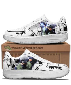 Kakashi Hatake Anime Air Force 1 Sneaker, Custom Naruto Anime Shoes