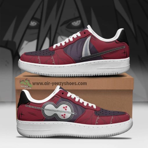 Naruto Madara Uchiha Anime Air Force 1 Sneaker, Custom Gunbai x Sword Anime Shoes
