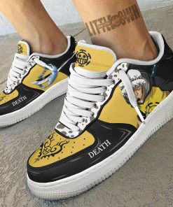 One Piece Anime Air Force 1 Sneaker, Trafalgar Law Custom Anime Shoes