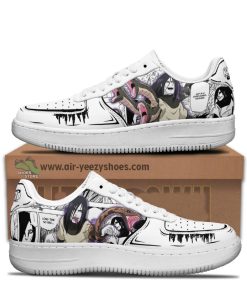 Orochimaru Akatsuki Anime Air Force 1 Sneaker, Custom Naruto Anime Shoes Mixed Manga Style
