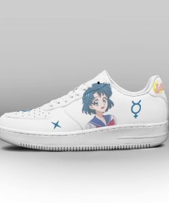 Sailor Mercury Sailor Moon Shoes Custom Anime Anime Air Force 1 Sneaker,