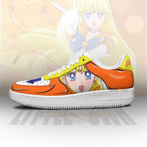 Sailor Venus Anime Air Force 1 Sneaker, Custom Sailor Moon Anime Shoes