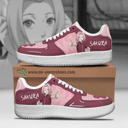 Sakura Haruno Anime Air Force 1 Sneaker, Custom Naruto Anime Shoes