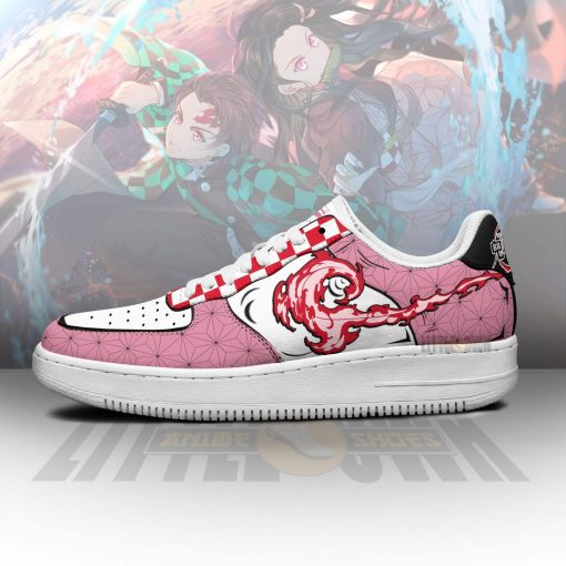 Tanjiro x Nezuko Shoes Custom Anime Anime Air Force 1 Sneaker, Demon Slayers Breathing