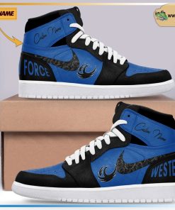 Western Force Super Rugby Pacific Air Jodan 1 High Top Sneaker Boots