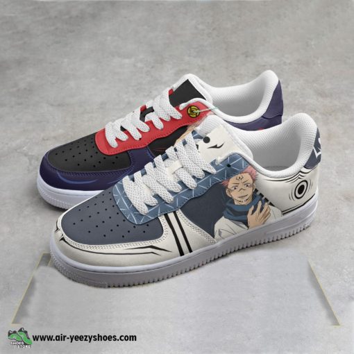 Yuji x Sukuna Anime Air Force 1 Sneaker, Custom Jujutsu Kaisen Anime Shoes
